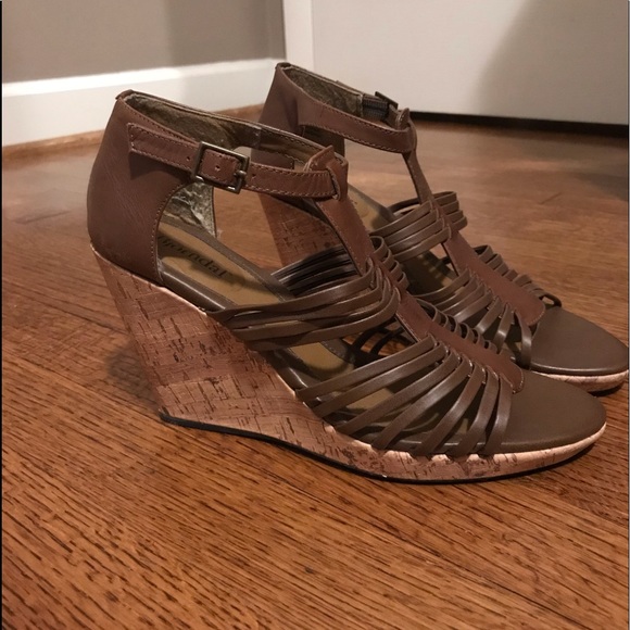 BJORNDAL cork heel wedges - Picture 1 of 7